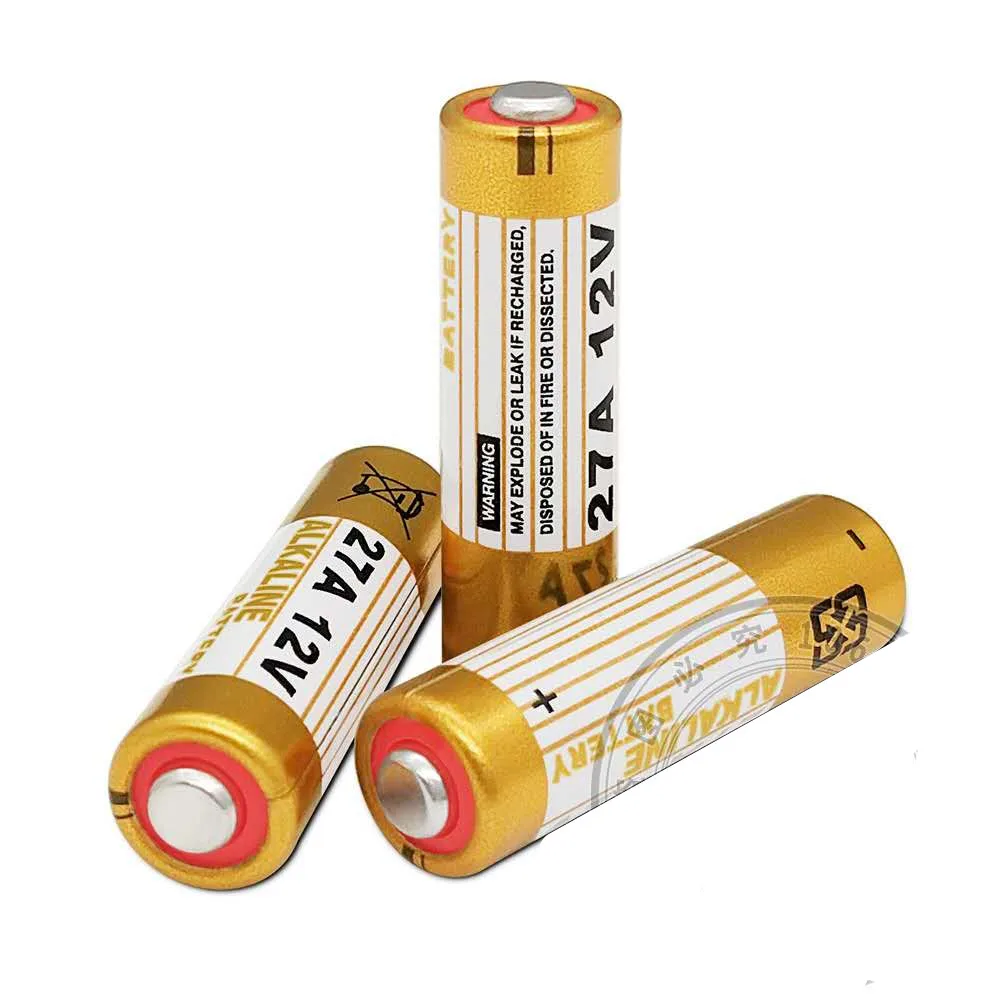 
Mercury free 0% hg super alkaline battery 12v 27a a27 l828f 27a 12v alkaline battery 