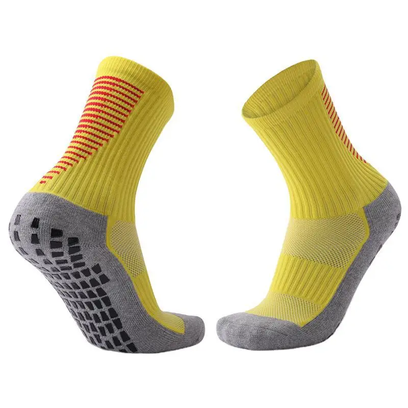 Latest Product Custom Grip Sports Socks Anti Slip Unisex Soccer Football Grip Socks For Adult