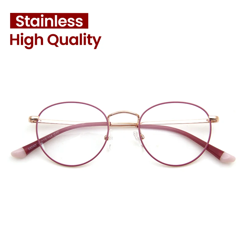 Manufacturer Unisex Metal Trendy Fashion Protection Frame Round Glasses Wholesale Eye Glass with Frames Mix Models Eyewear