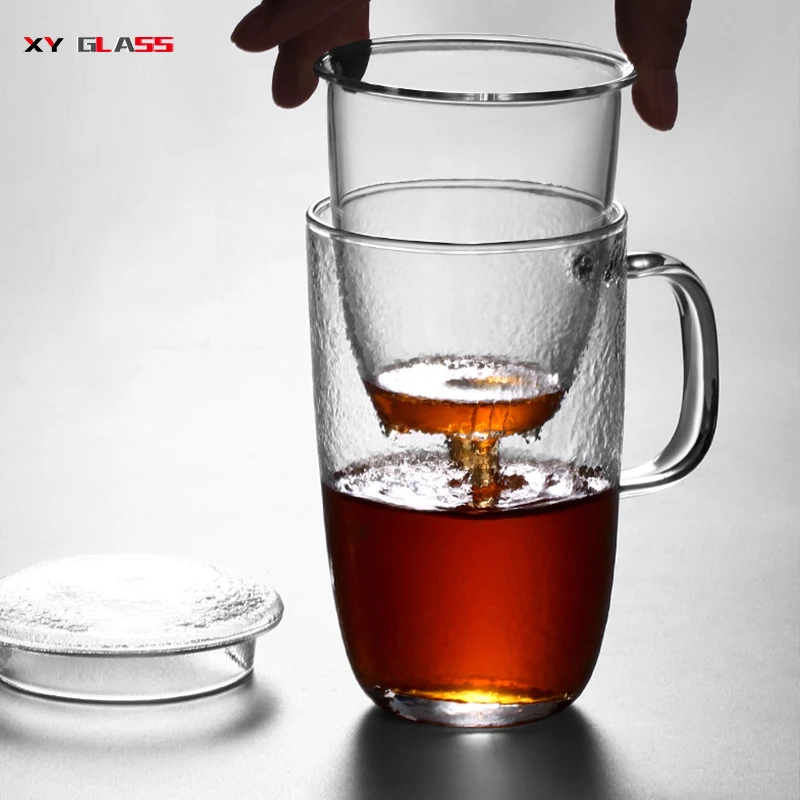 Офисное использование три части высококачественный фильтр с крышкой молоток термостеклянная чашка для