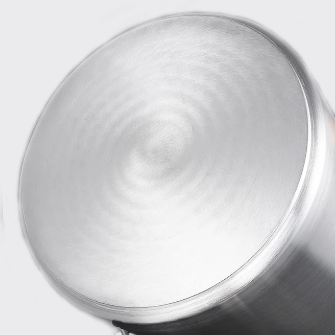Commercial Good Quality Tall Body Stainless Steel Stock Pot Non Stick Cookware Stainless Steel Pot With Compound Bottom