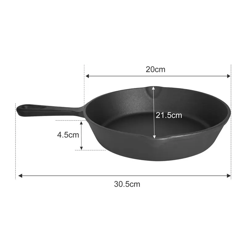 New Design Cheap Price Kitchen 8 Inch Vegetable Oil Nonstick Round Egg Skillet Frying Pan In Stock