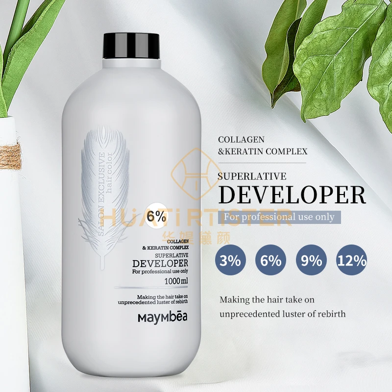 Huati Sifuli Maymbea  1000ml 40 30 20 10 Volume Professional Color Peroxide Hair color developer for hair dye Cream