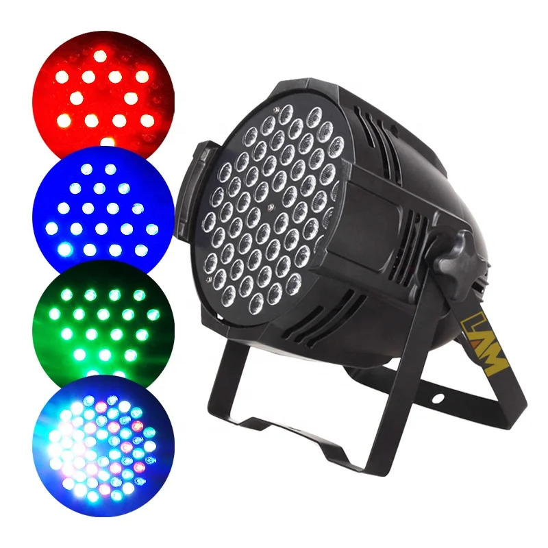 Stage Light 54Led*3w 3in1 4in1 RGBW Par Can Light Party Disco Performance Bar Event Dance DJ Stage Effect Light