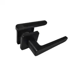 Euro Manija de la puerta  Interior door knob, Matt Black  Door and Window Accessories Aluminum  Lever handle Door Lock Handle