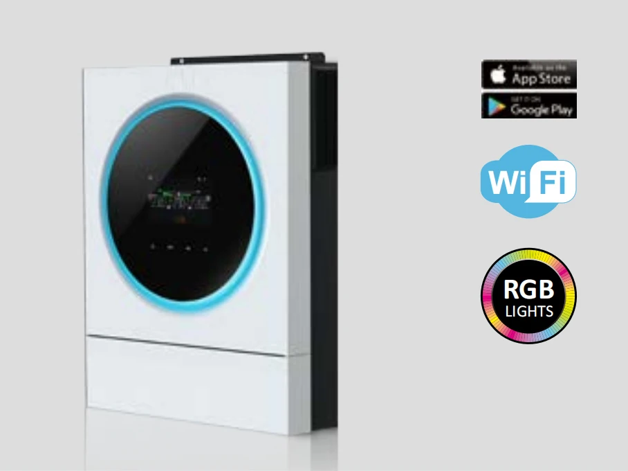 VM IV 5.6KW Off Grid hybrid solar Inverter without battery MPPT charge controller 120A solar energy system power Inverter 5600W