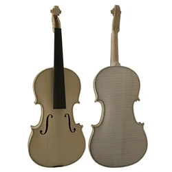 China Wholesale solid professional unvarnished violin kits with free carton