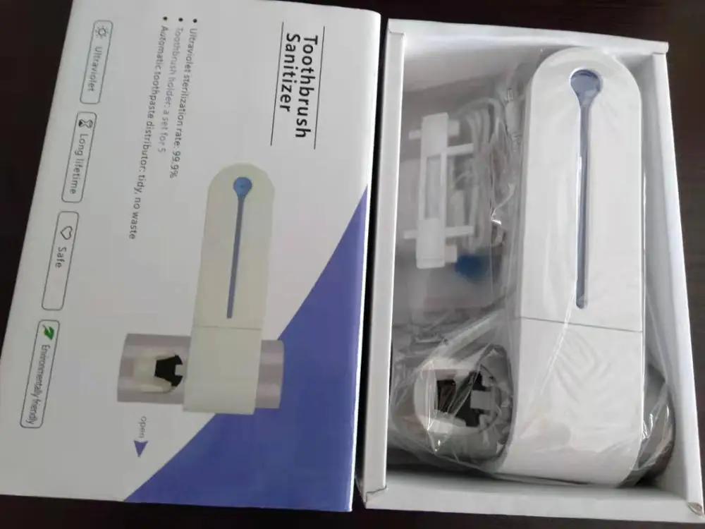 B530  Multifunctional toothbrush disinfection rack ultraviolet disinfection toothpaste dispenser