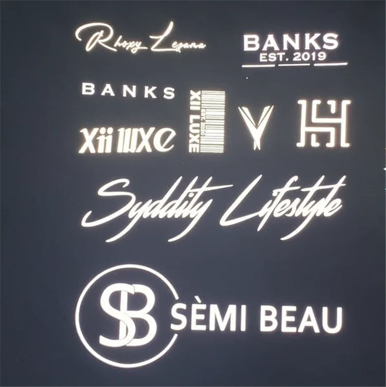 BRIGHE SILVER HOT FILM ENGRAVING REFLECTIVE LETTERS PRINTED ON TARPAULIN  REFLECTIVE LETTERS