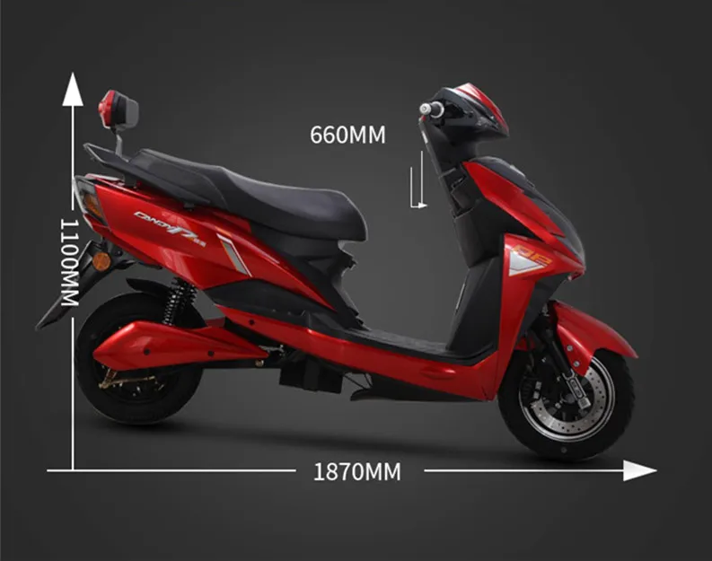 2000W 72V 20AH Removable Lithium Battery Electric Motorcycle with EEC and COC certificate