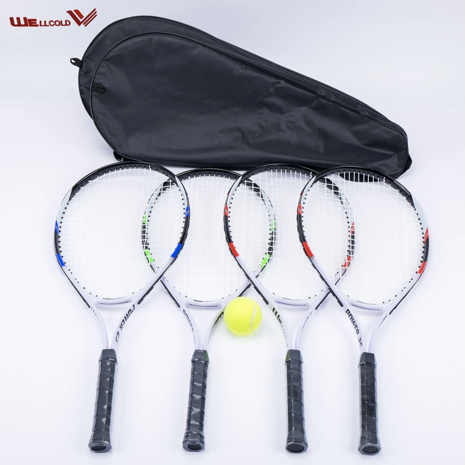 Factory price good quality alloy custom tennis racket with bag