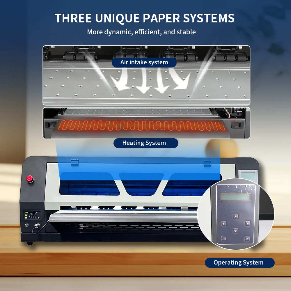 Erasmart 24 inch A1 XP600 DTF inkjet Printer set Heat Transfer t-shirt Printing Machine Direct to Film Powder Shaker Machine
