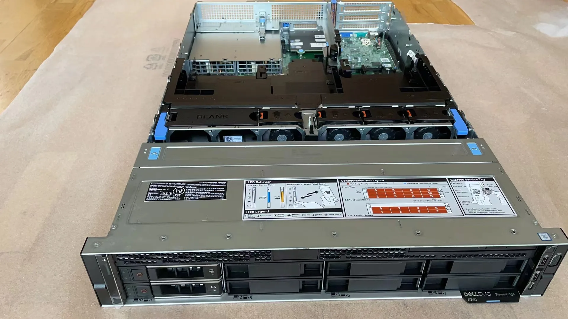 Manufactured dells 2U Server R740xd In tel Xeon 4215 Processor for Dells Server dells poweredge r740 server