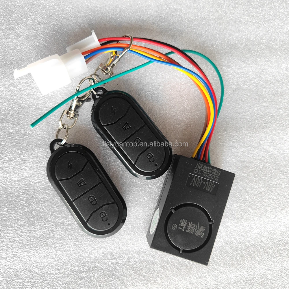 Anti-theft Alarm System Device Alarm Motorcycle Anti Thief 48V 60V Mini Electric Scooter bike  Anti-theft Alarm System Device