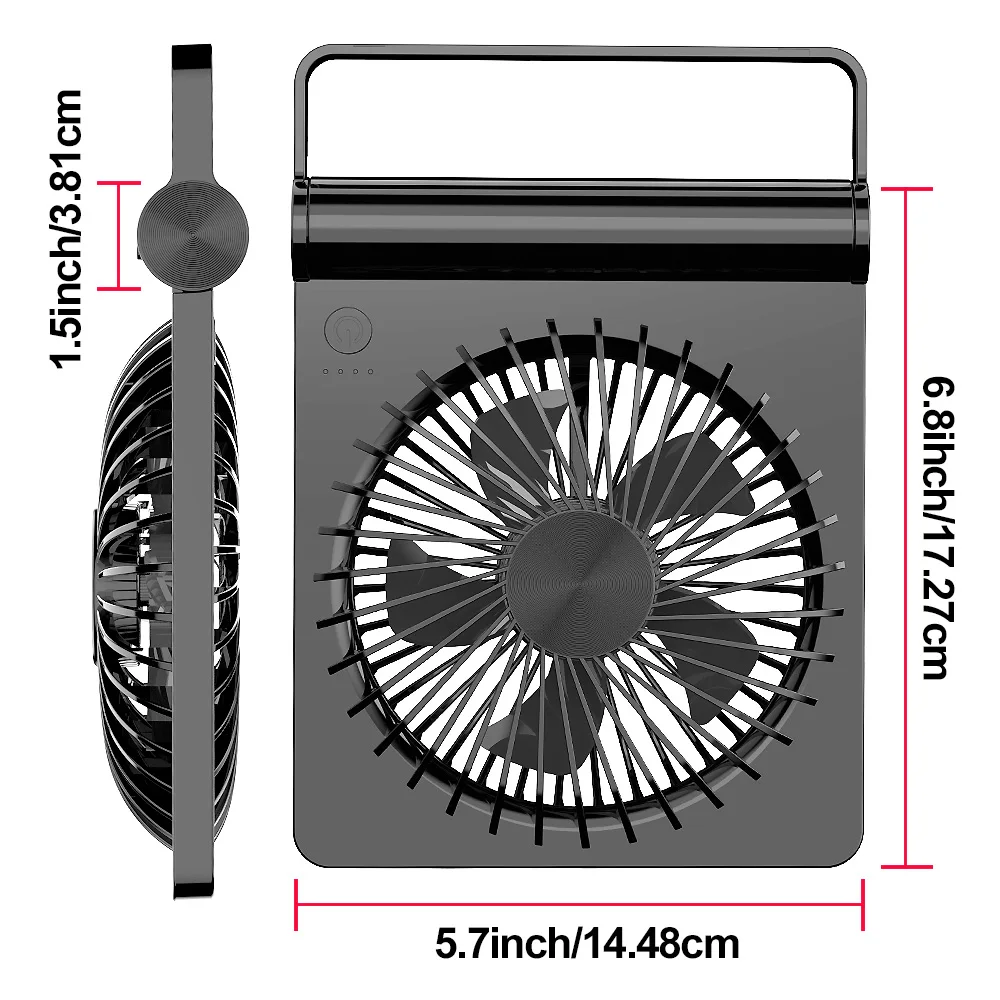 usb rechargeable portable handheld fan pocket desktop fan small wall ceiling hanging fan