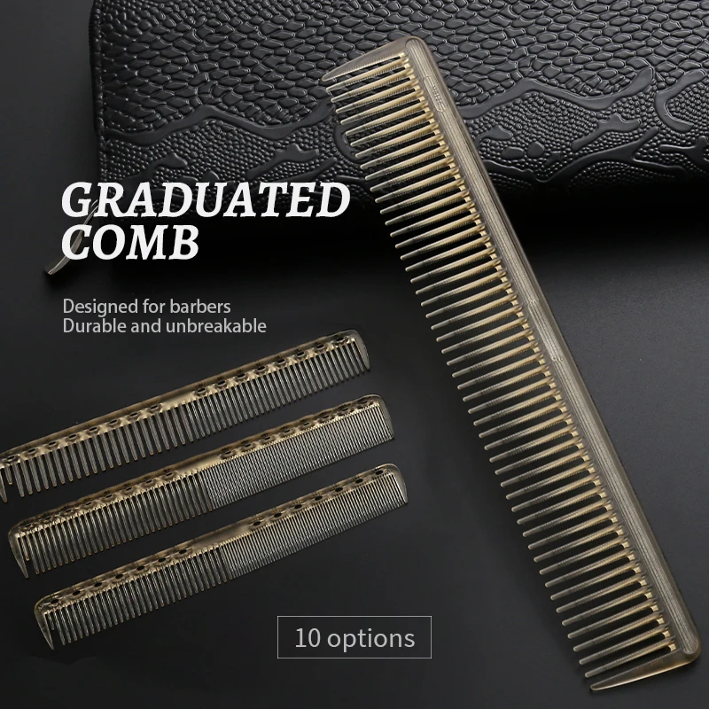 Professional styling salon hair comb Hair Cutting Comb With Scale  Styling   Hairdresser Comb