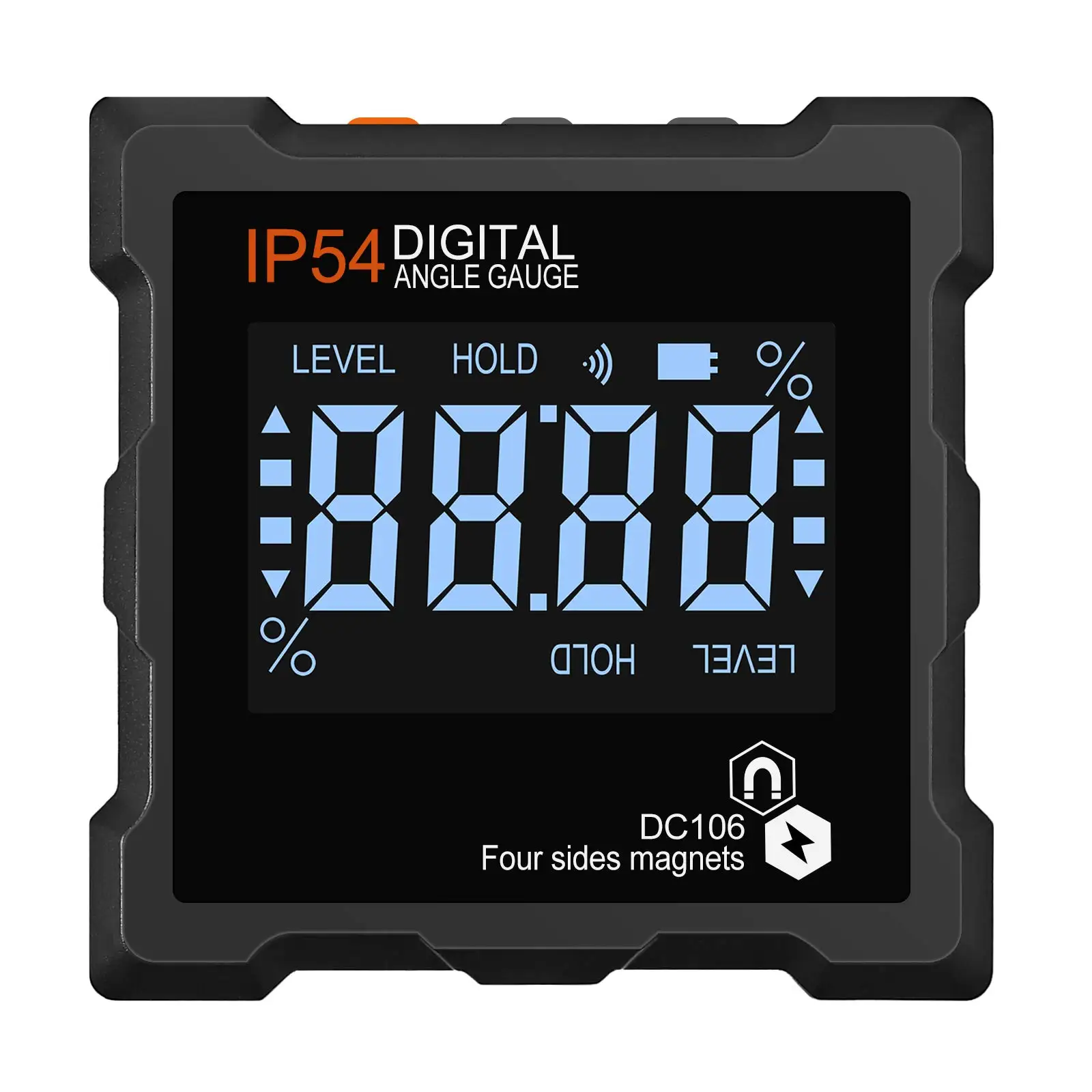 Digital casting angle meter electronic level inclino waterproof  with 4 Magnetic Bases contact angle meter