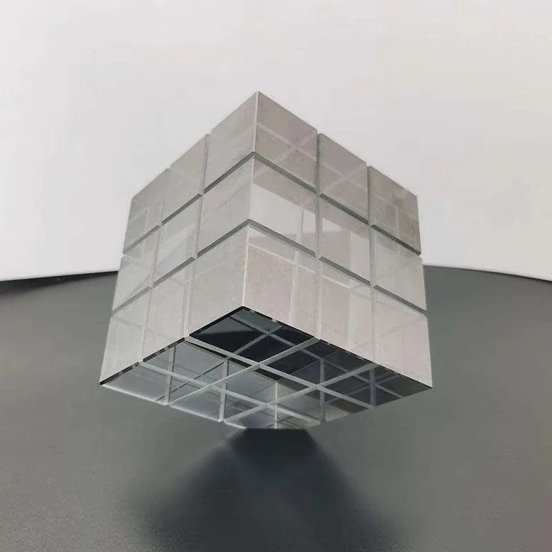 Honor of crystal New Arrival Custom Pattern Elegant 3d Laser Engraved Blank Crystal Cube For Engraving