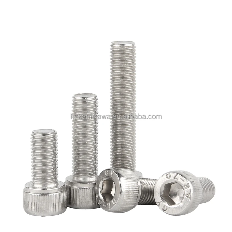 DIN EN ISO Hexagon Socket Head Cap Screws with Metric Fine Pitch Thread Stainless Steel Factory Custom