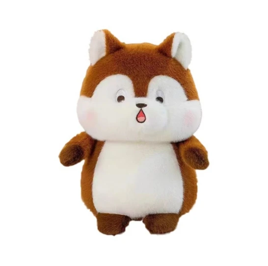 New squirrel pine cone plush toy acorn doll girls sleeping pillow doll