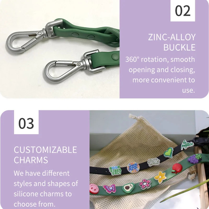 Personalized Charms Premium New Design Large Colorful Wholesale Custom Logo Luxury Designer PVC Waterproof Pet Cat Dog Collar