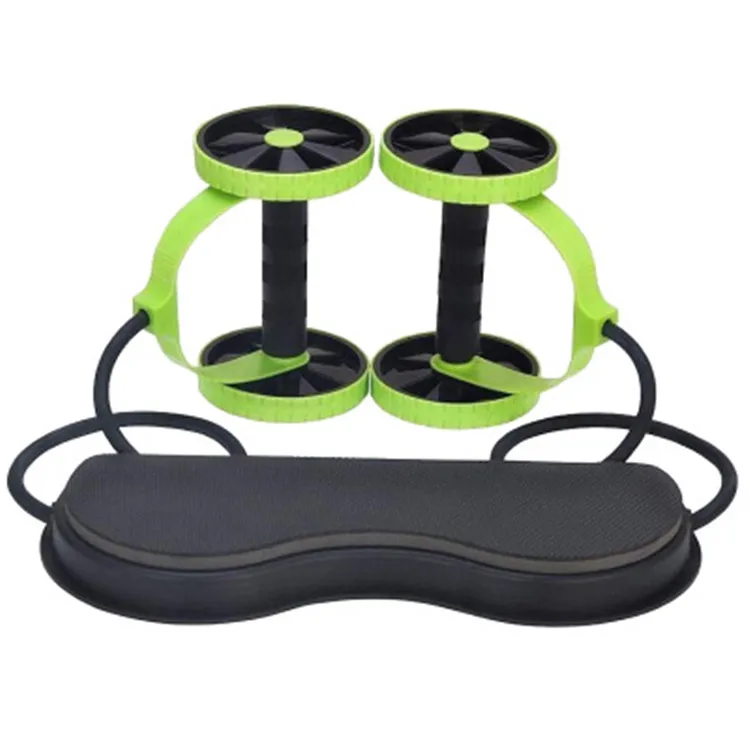 Professional Sports Build Body  Double Wheel Roller Supports Home Gym Abdominal Machine Exerciser