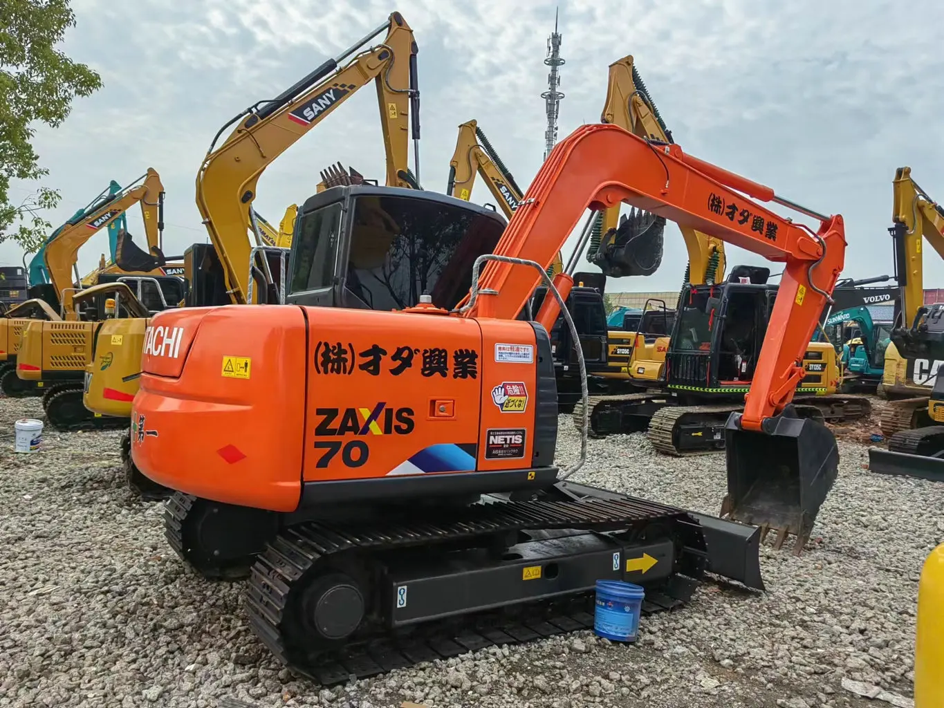 Японский оригинальный ZX70-5A Подержанный мини-экскаватор 7 тонн Hitachi ZX70 гусеничный экскаватор ZX70-5 хорошего качества по низкой цене для продажи