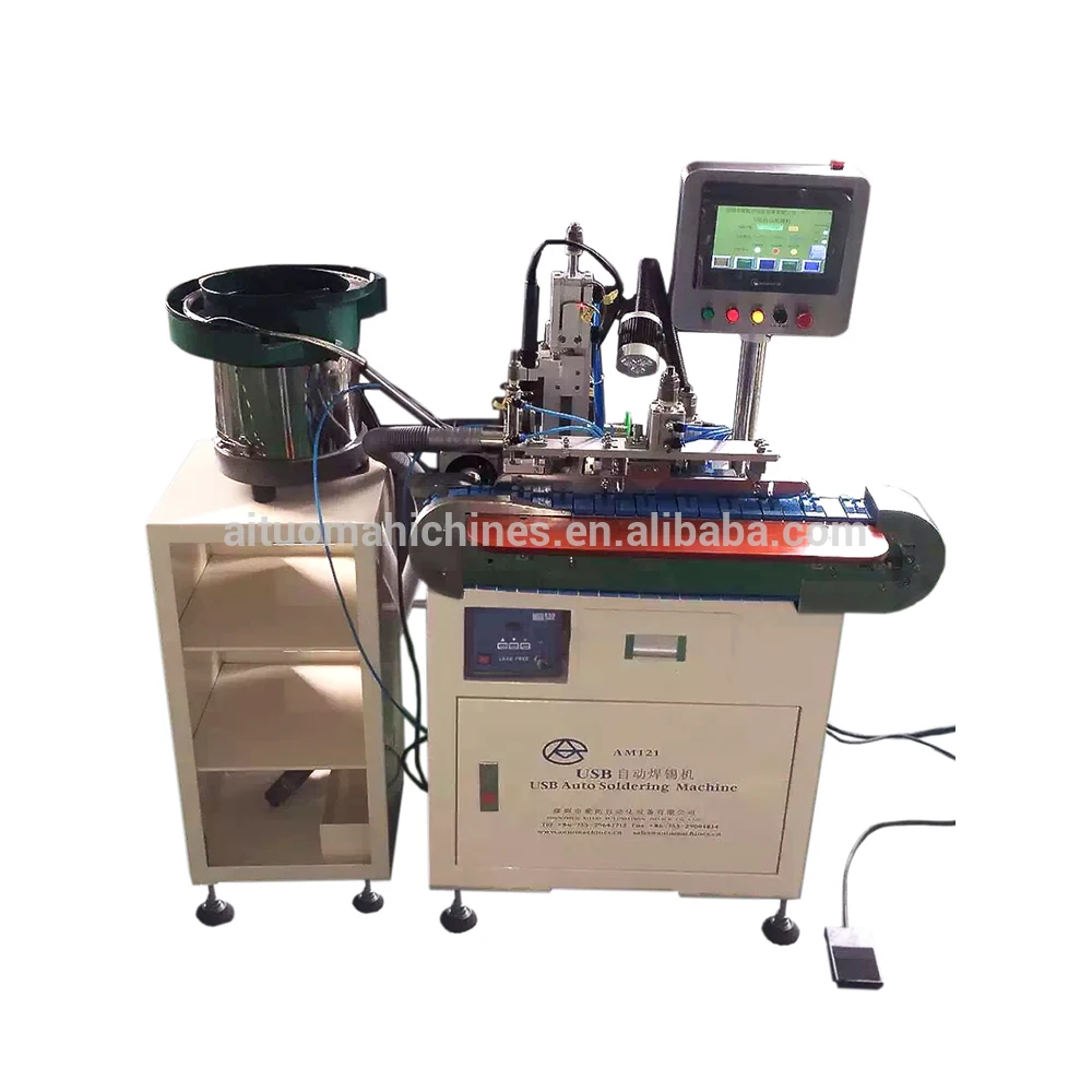 USB connector soldering data cable welding charger cable making machine AM121