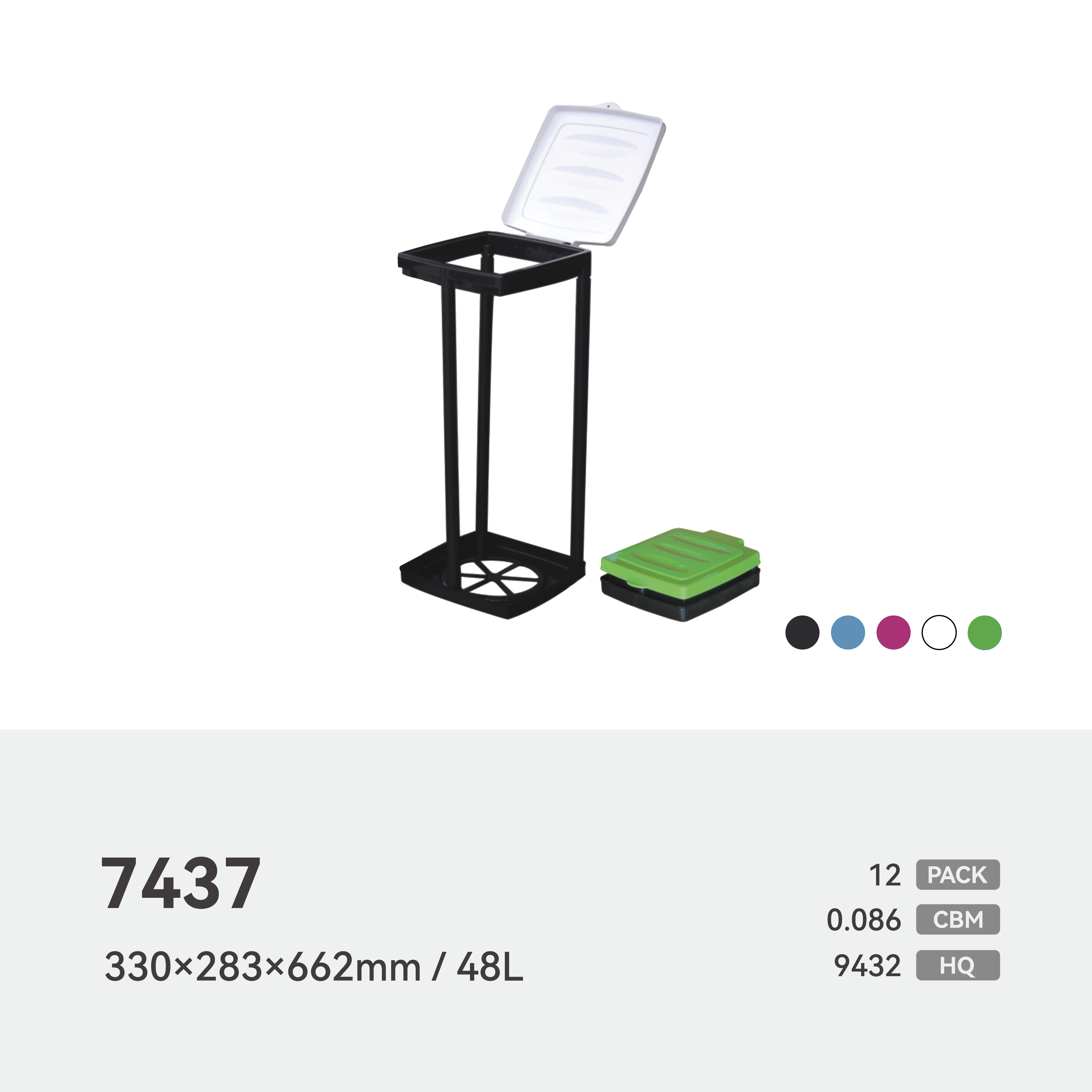 HAIXIN factory kitchen living room trash can large capacity Garbage Bin folding dustbin hollow basket plastic waste paper basket