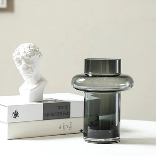 
Nordic Creative Small Waist Geometric Terrarium Flower Arrangement Glass Vase Home Decoration 