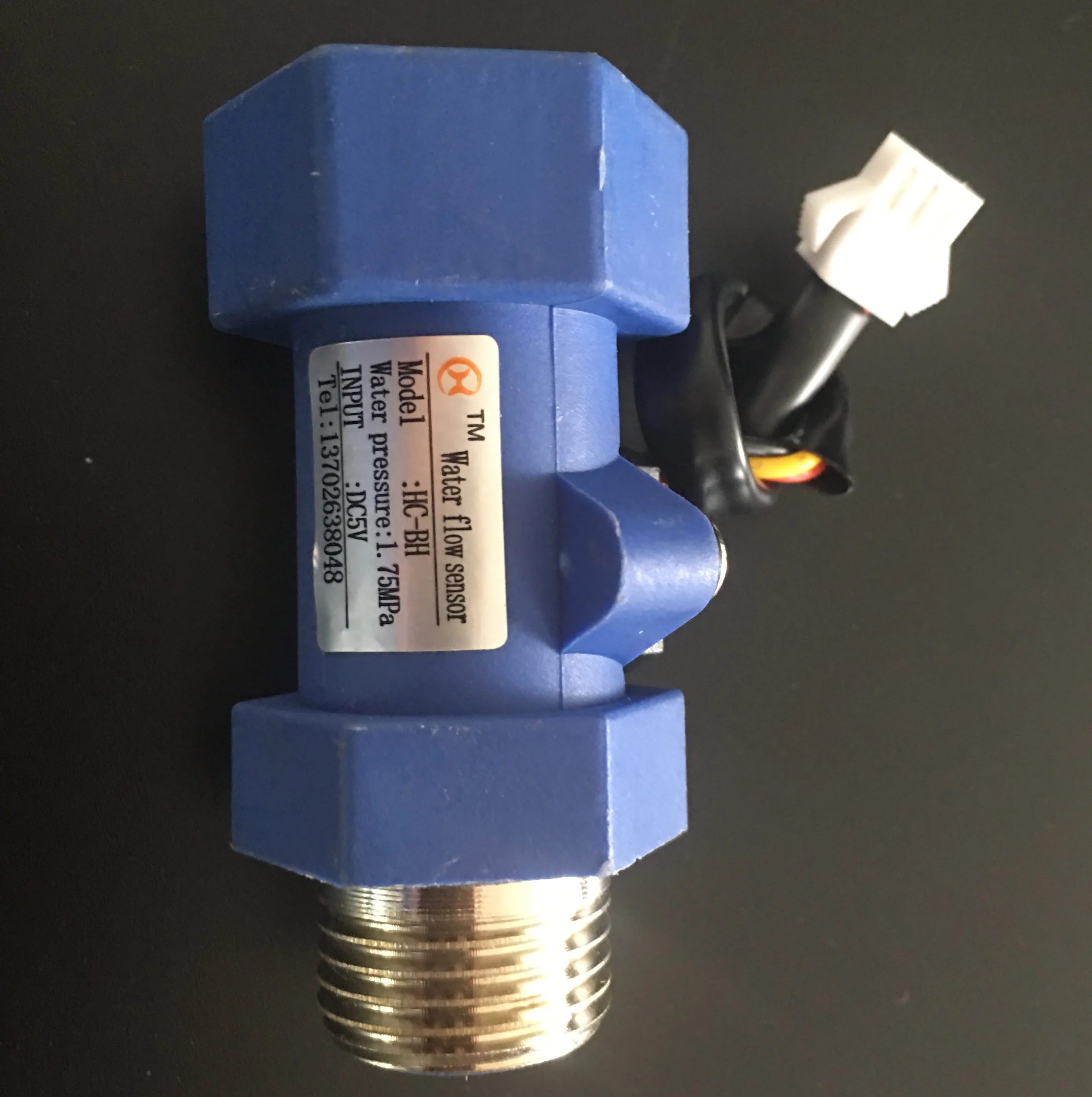 best price plastic hall effect element flowmeter Control Value Tester G1/2 Regulator 1-30L/min water flow sensor