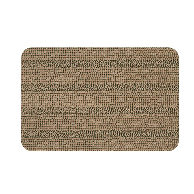 
Wholesale Microfiber Washable Bath Mat With Anti-slip Backing Shaggy Door Carpet Chenille Floor Mat 