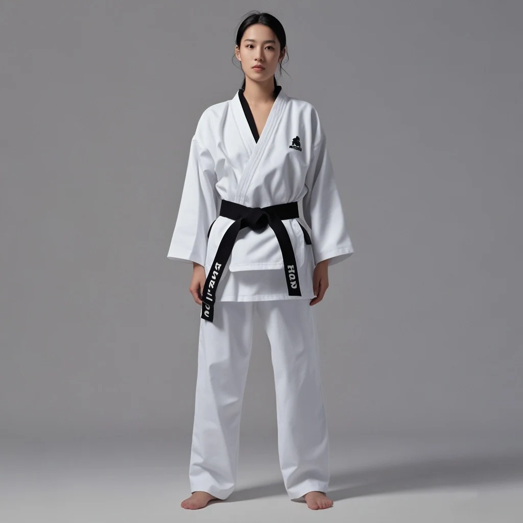 100 Cotton Custom Made Martial Arts Taekwondo Karate Uniform Fighting Training Taekwondo Uniform