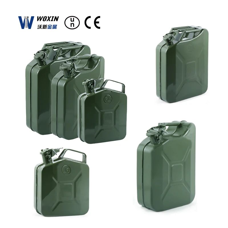 Green 20 Liter 5 Gallon Steel Petrol Fuel Tank For Boat/4wd/car/camping Built-in Spout Gerry Jerry can Container Carrier Diesel