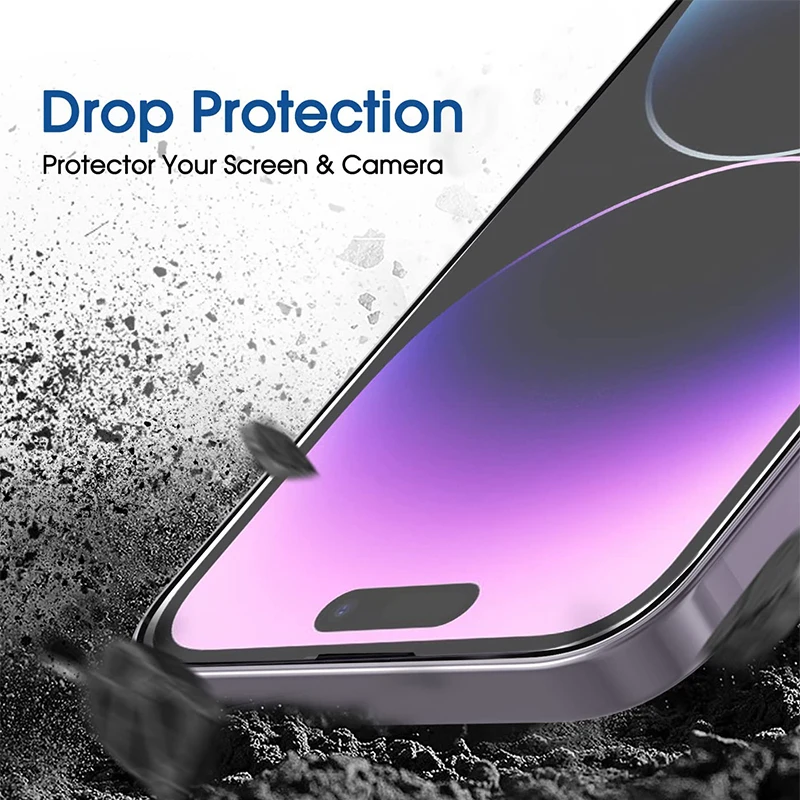 Nuglas 2pack mobile phone tempered glass screen protector for iPhone 14 pro 9h Tempered Glass Film