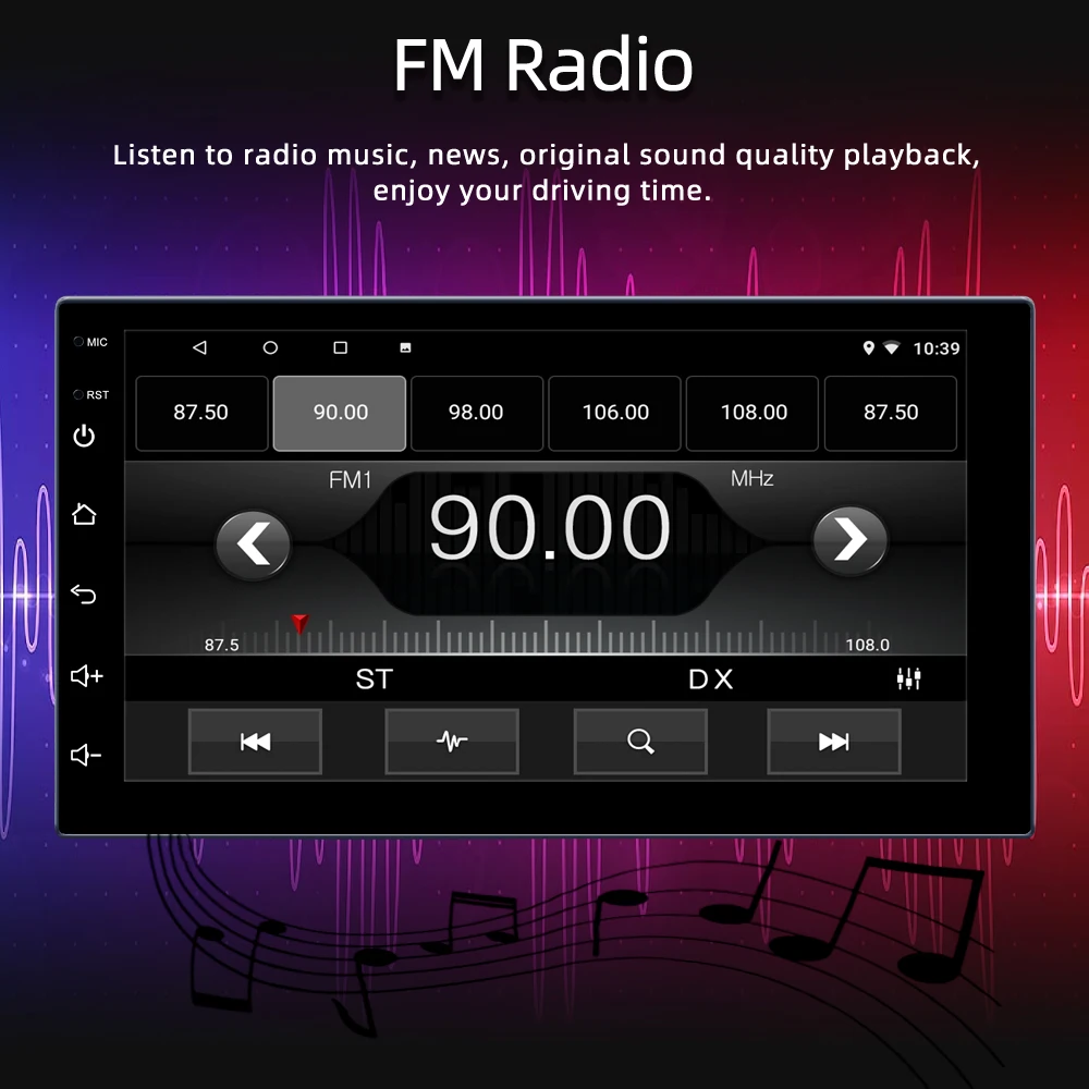 Universal 7 Inch 2 Din Android Car Radio Player Bluetooth GPS Navigation WIFI FM Mirror Link Car Multimedia Player