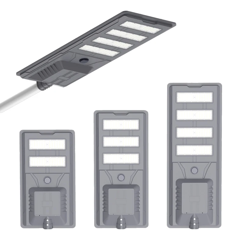 Smart 400 Watt All in One Integrated LED Solar Power Street Light Landscape Street Lamp Aluminum Housing Outdoor Waterproof