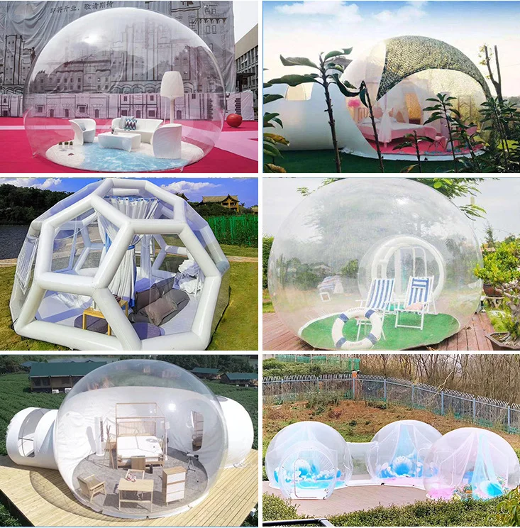 Outdoor Family Transparent Dome Clear Inflatable Transparent Bubble Tent For Sale