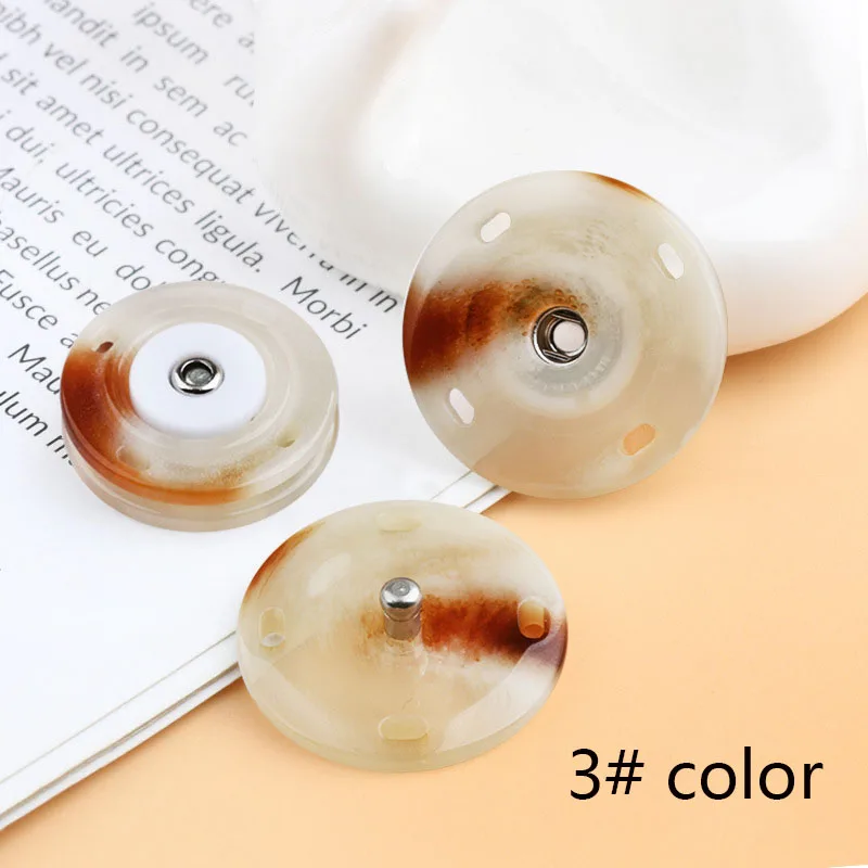 Wholesale 18mm 2 Parts Resin Horn Snap Buttons 20mm Western Press Snap fasteners for Clothes Jacket Overcoat