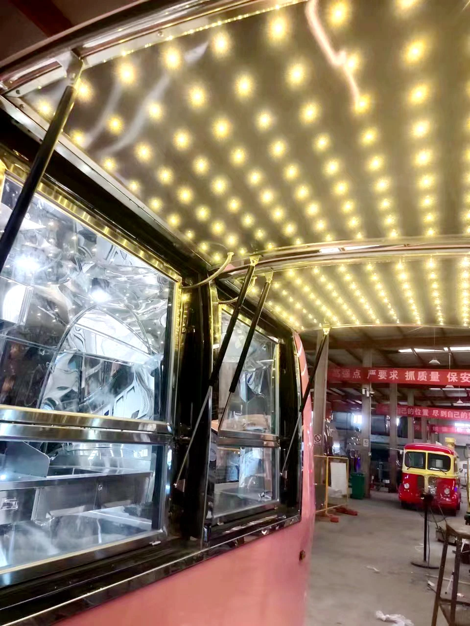 Hot Sale Commercial Custom Stainless Steel Food Trailers For Fast Food High quality Mobile Kitchen Fast Food Trailer