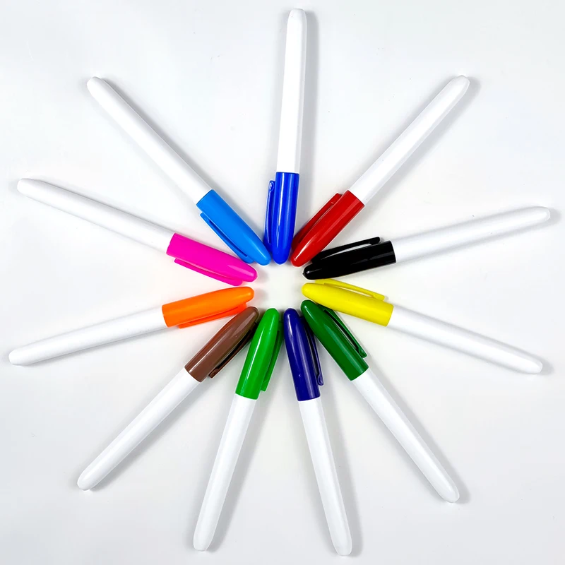 Stationery Conform to ASTM Assorted Colors Waterproof Alcohol Based Non Toxic Permanent Marker Pens