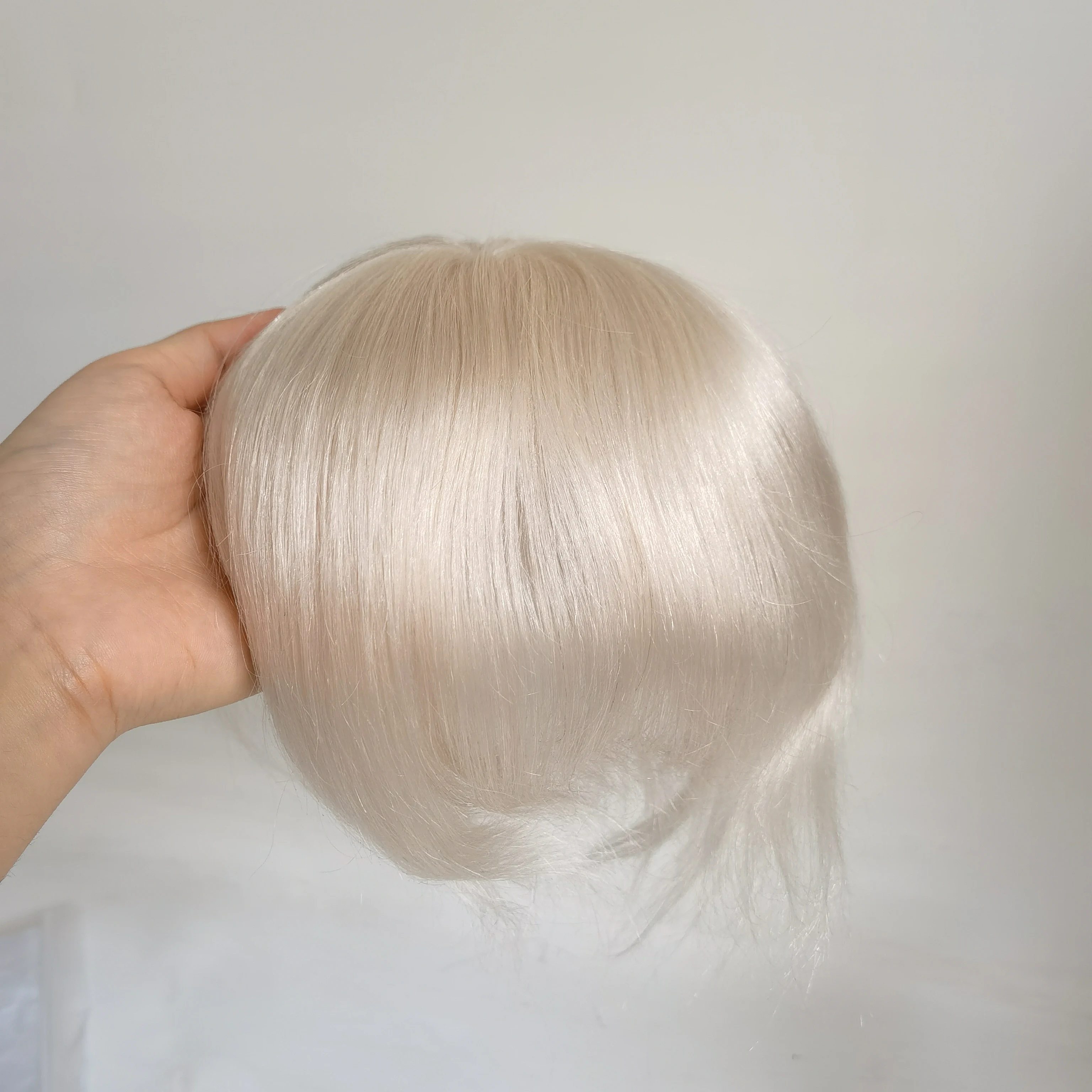 Personal Custom Handle Make Mono Base Any Color Real Human Hair System Toppers For Women