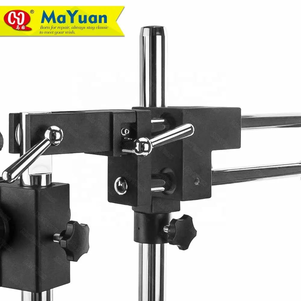 Continuous Zooming Dual Arm Boom Stand Stereo Microscope for Electronic Mobile Phone Repair