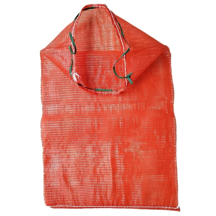 PE plain weaving sack recycled mesh bag high quality net bag for fruit and vegetable