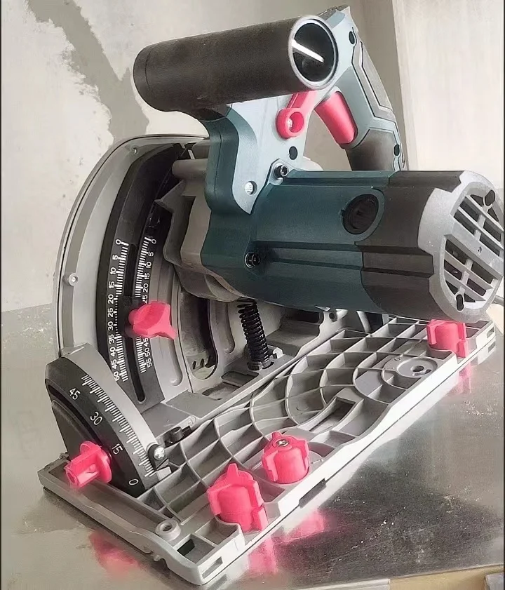 AKX Circular Track Saw With 165mm Blade Diameter For Precision Wood Cutting Electric 1200w Oem Cutting Machine Circular Saw