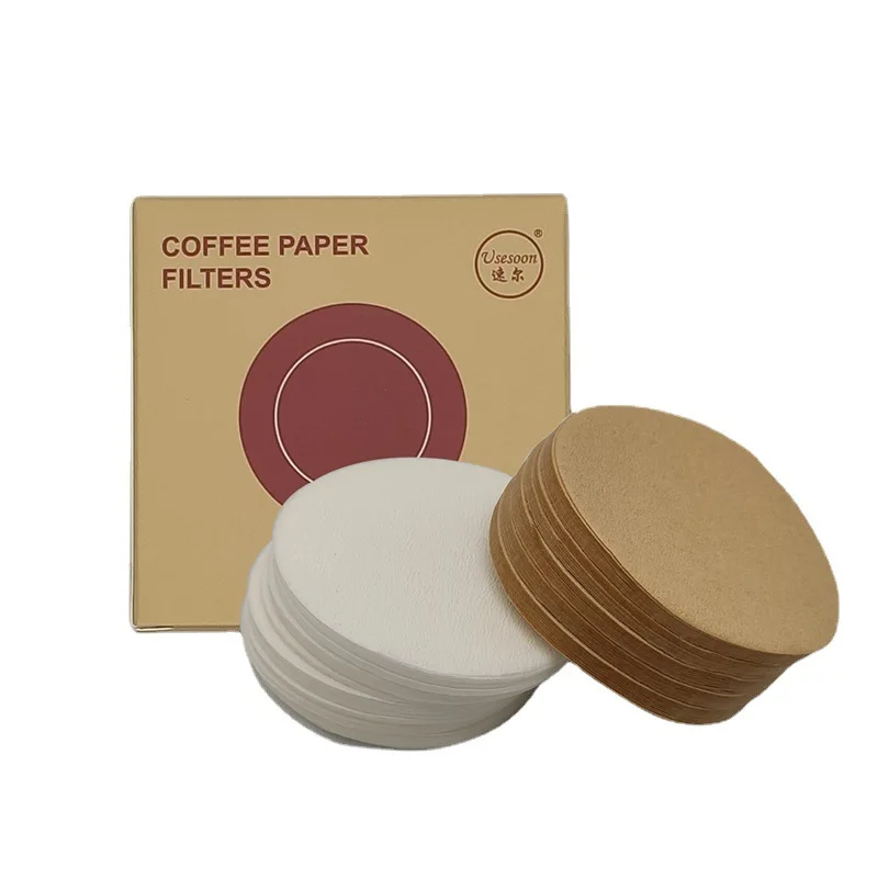 Coffee Filter Paper Supply Moka Pot Round Filter Paper Ice Drip Pot Special Filter Paper 100 Pieces a Package Large Discount