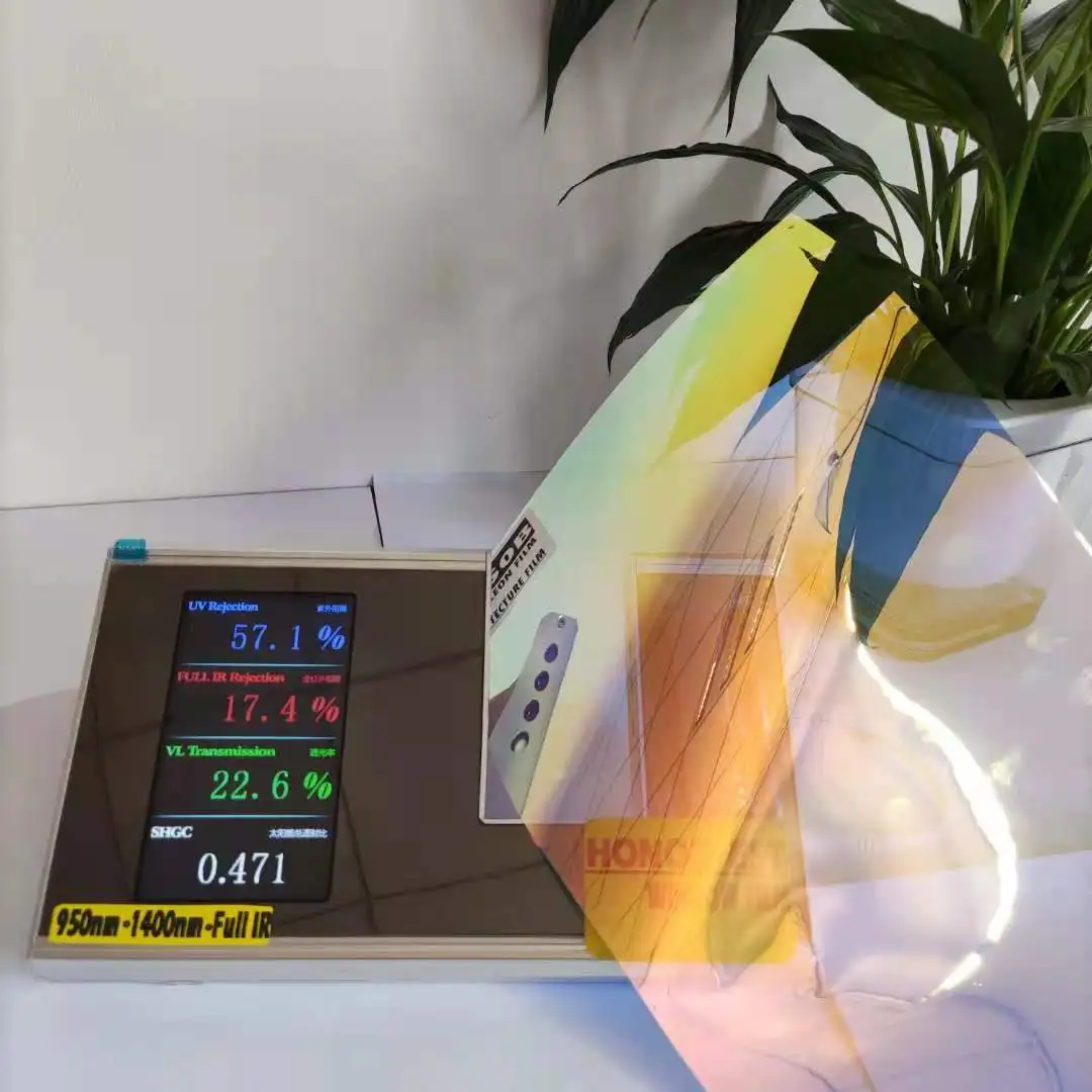 XC50B SHINNING GLASS BUILDING FILM UNIQUE STYLE BUILDING ARCHITECTURE COMMERCIAL RESIDENTIAL CHAMELEON SHINNING COLOR FILM