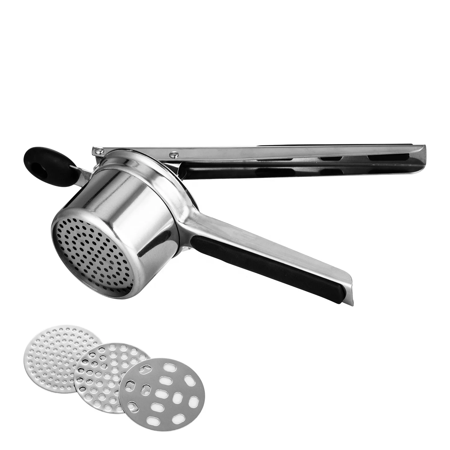 
Amazon Hot-sale Stainless Steel Lemon Juicer Squeezer Potato Masher Potato Ricer Press 