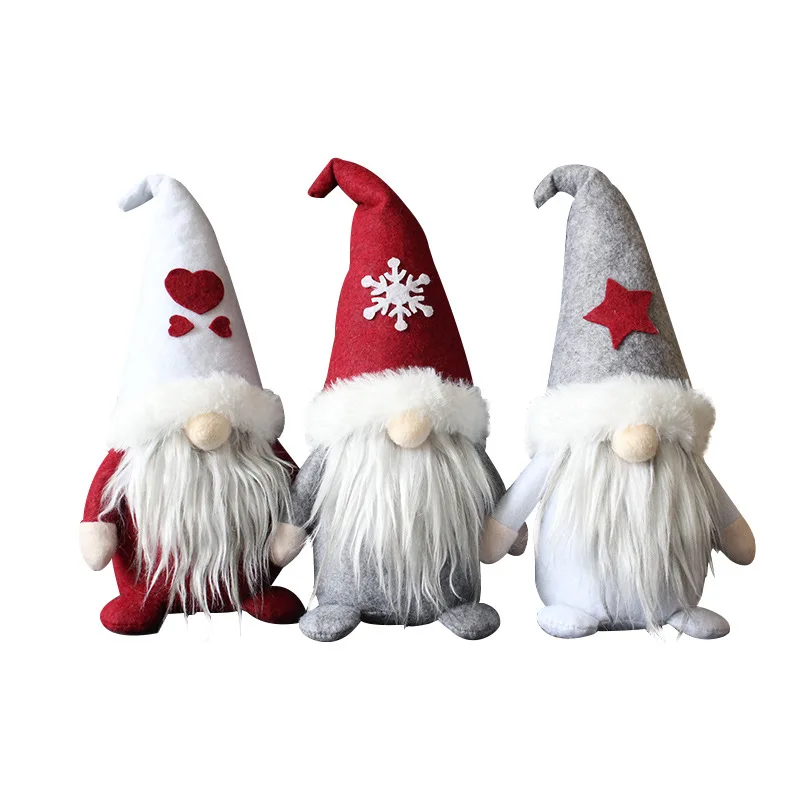 Swedish Stuffed Toy Santa Doll Gnome Scandinavian Tomte Nordic Nisse Sockerbit Dwarf Elf Home Ornaments Christmas Santa