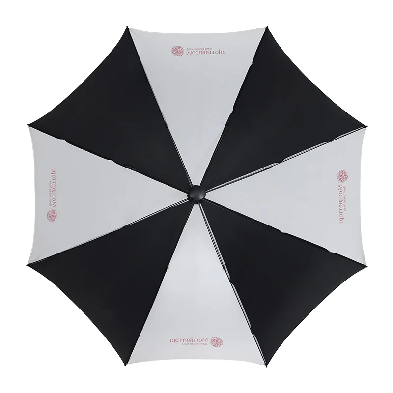 Large Straight Umbrella Adults Promotional Golf Manufacture Supplier Company Logo Pongee Material Semi-Automatic Giveaways